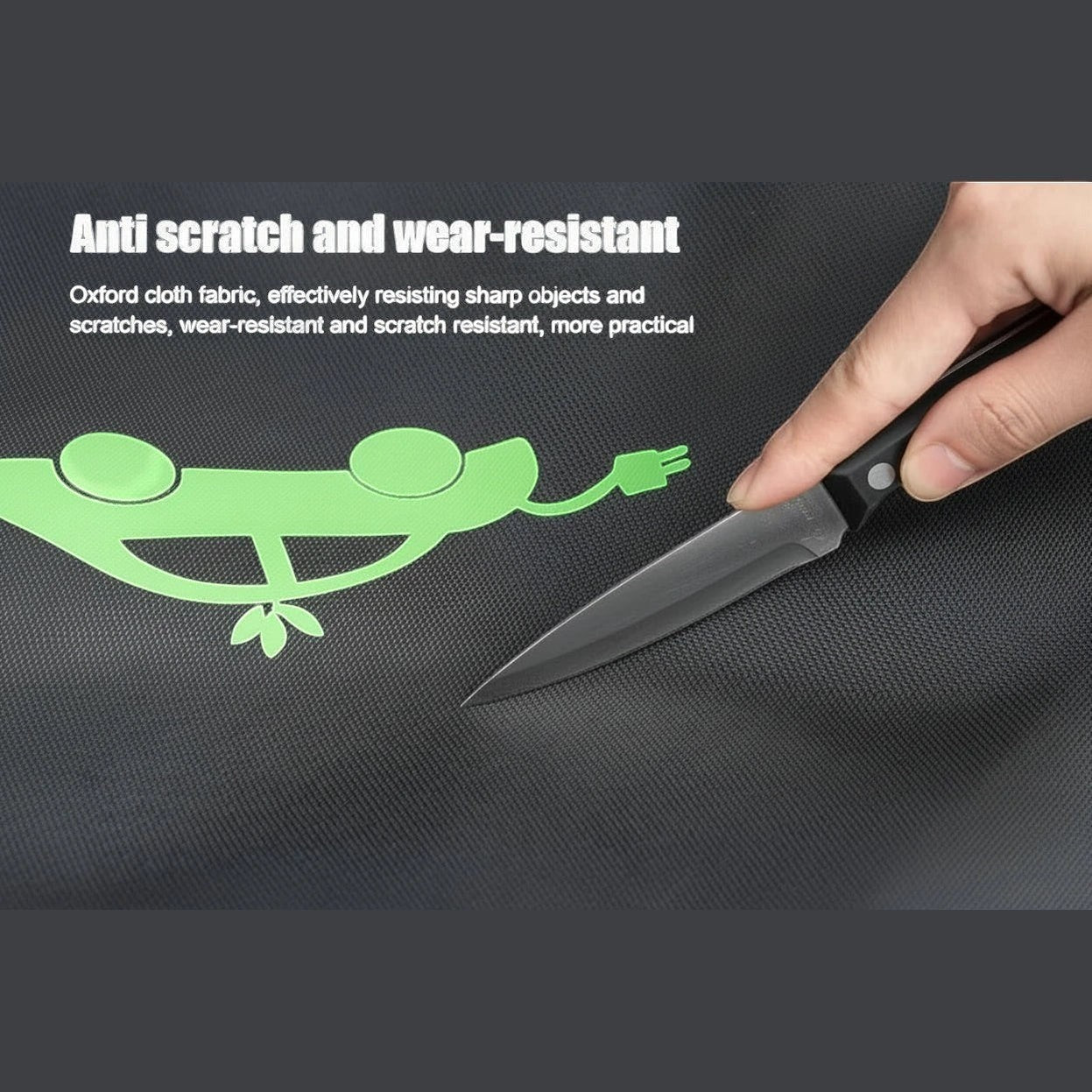 Elevate Automotive EV charging cable storage bag, durable water-resistant Oxford cloth with interior pockets.
