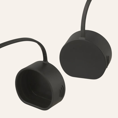 Elevate Automotive black rubber EV charging port dust cap, protects against debris and moisture.