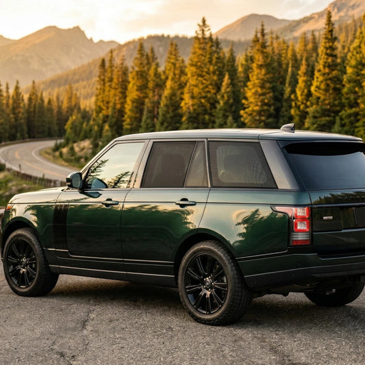 Elevate Automotive set of 4 premium mesh window shades for rear car windows, blocking UV rays and providing privacy.